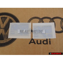 2x VW Original Kennschild - 893010020L