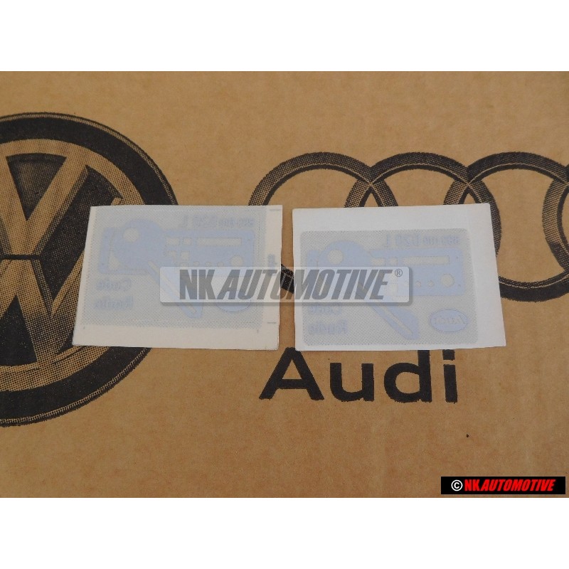 2x VW Original Kennschild - 893010020L