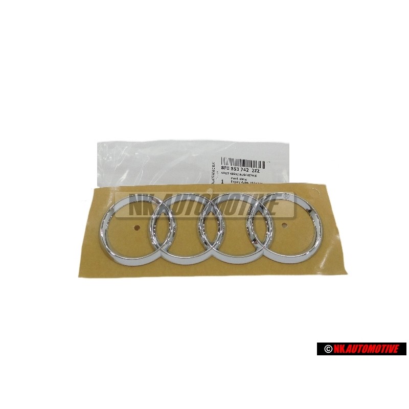Audi Original Ringe Hinten Schriftzug Emblem Logo Zeichen Chrom - 8F0853742 2ZZ