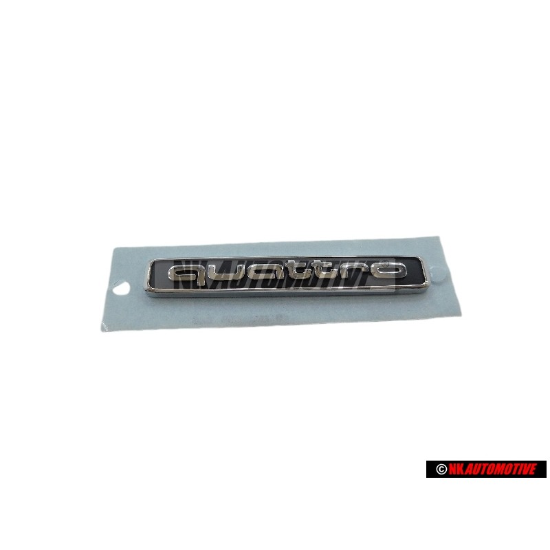 Audi Original QUATTRO Hinten Schriftzug Emblem Logo Schwarz Chrom - 8V0853737A