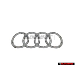 Audi Original Ringe Hinten Schriftzug Emblem Logo Zeichen Chrom - 8T8853742 2ZZ