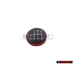 Audi Original R8 6-Gang Schaltknauf Schalthebel Emblem Plakette - 420711144B