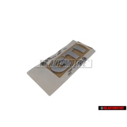 VW Original GTI Hinten Schriftzug Emblem Logo Chrom Golf 4 - 1J0853675B 739