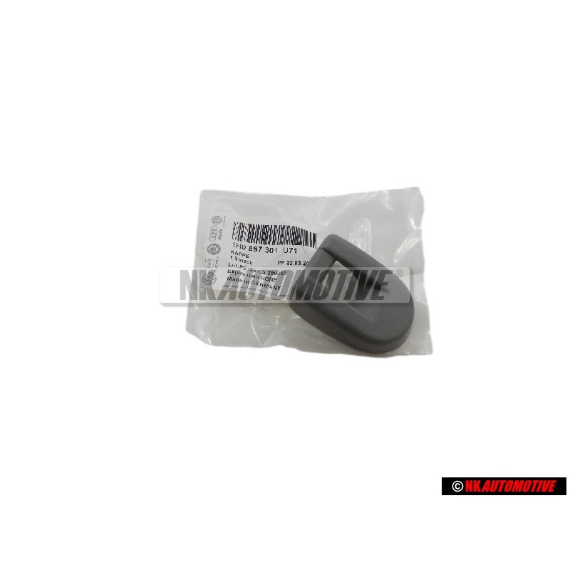 VW Original Abdeckkappe Flanellgrau - 1H0887301 U71