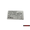 VW Original Kennschild Für Reifendruck - 3C0010455M