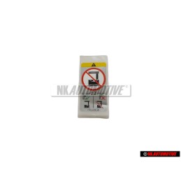 VW Original Hinweisschild - 7E0010770M