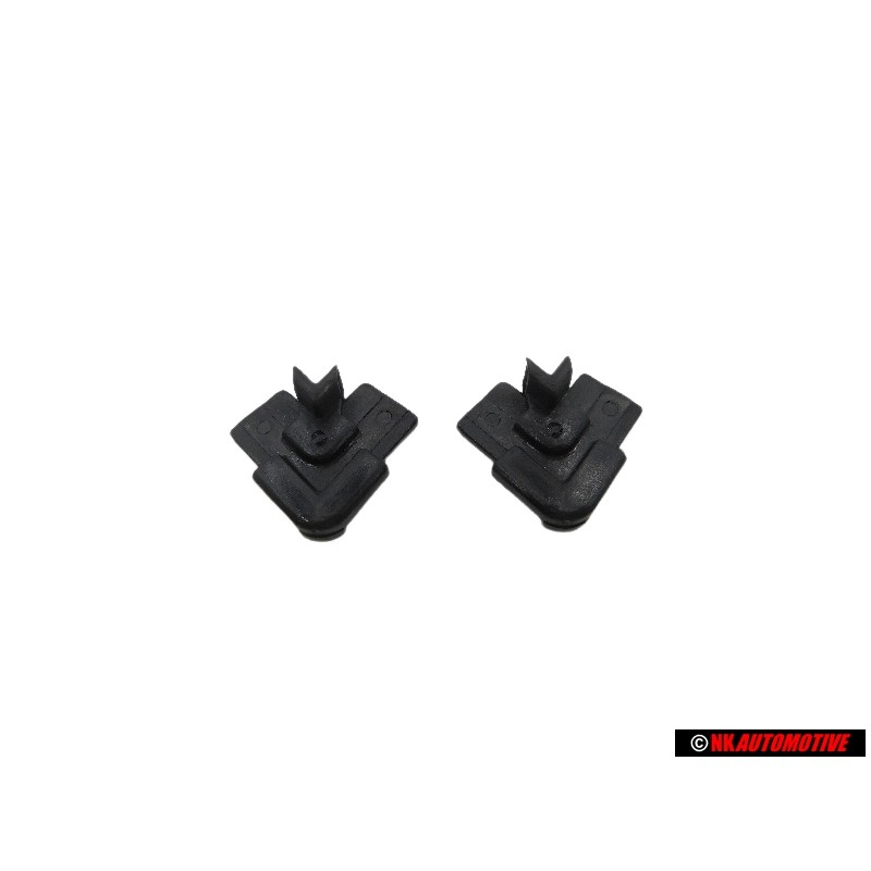 2x Audi Original Eckstück-Zierleiste Für Türscheibe - 855853339B