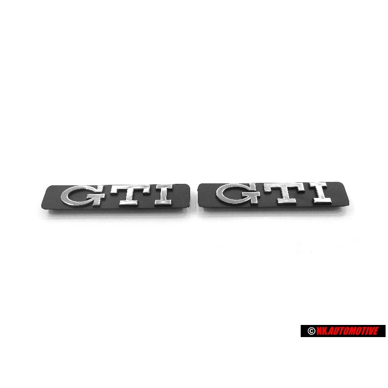 2x VW Original Golf 3 GTI Seitenleiste Schriftzug Emblem Chrom - 1H6853714C Z10