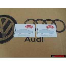 2x Audi Original Kennschild 'Alarm' - 443010026J