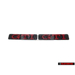 2x VW Original GTI Seite Schriftzug Emblem Logo Rot - 1H6853714C QN5