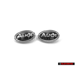 2x Audi Original Vorne Kotflügel Schriftzug Emblem Logo - 8D0853621B 2ZZ