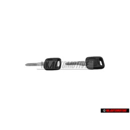 2x Audi Original Hauptschlüssel Satinschwarz - 443837220C 01C