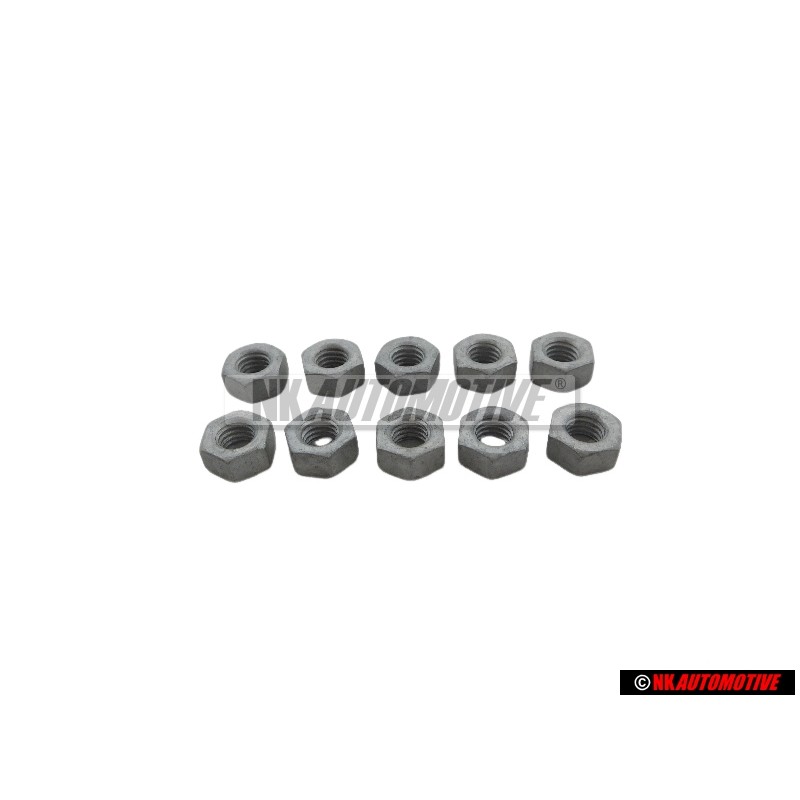 10x VW Original Mutter - N 01100636