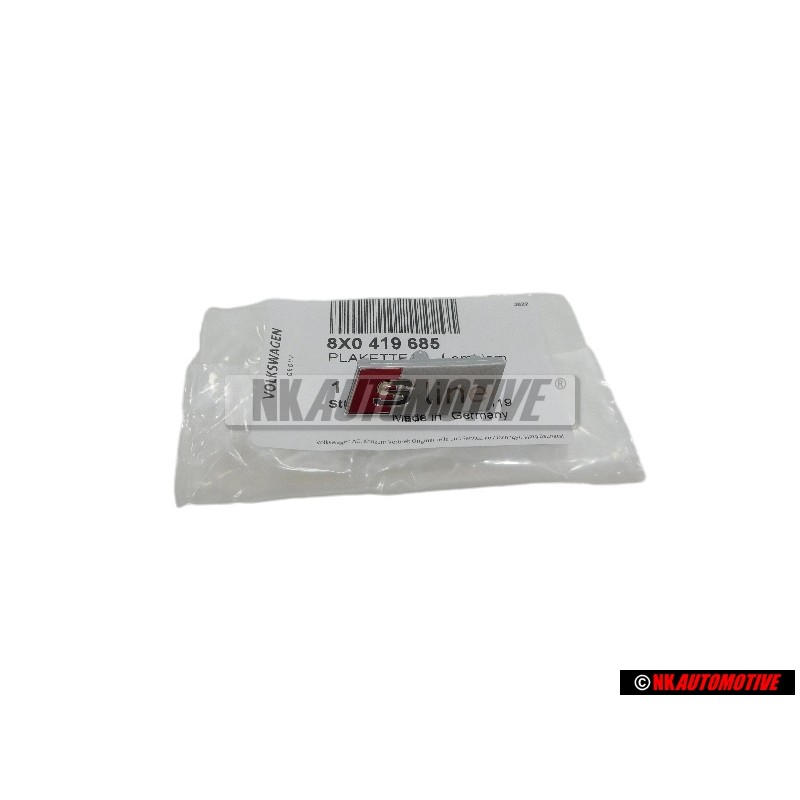 Audi Original S-LINE Plakette Schriftzug Emblem Logo für Lenkrad - 8X0419685