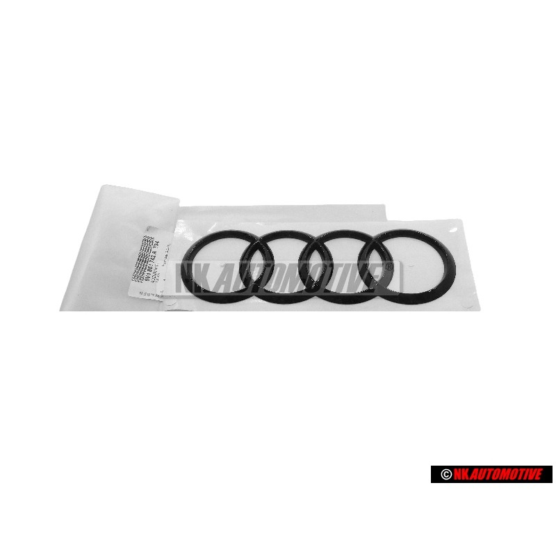 Audi Original Ringe Hinten Schriftzug Emblem Logo Schwarz - 8V4853742A T94