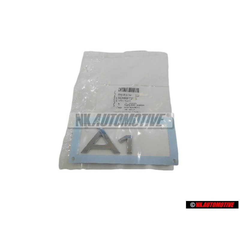 Audi Original A1 Hinten Schriftzug Emblem Logo Chrom - 8X0853741 2ZZ