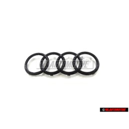 Audi Original Ringe Vorne Kühlergrill Emblem Logo Schwarz - 4KE853605 T94