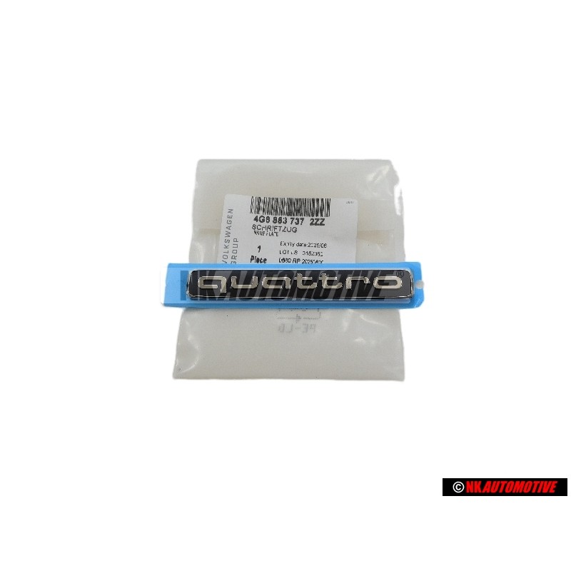 Audi Original QUATTRO Hinten Schriftzug Emblem Logo - 4G8853737 2ZZ