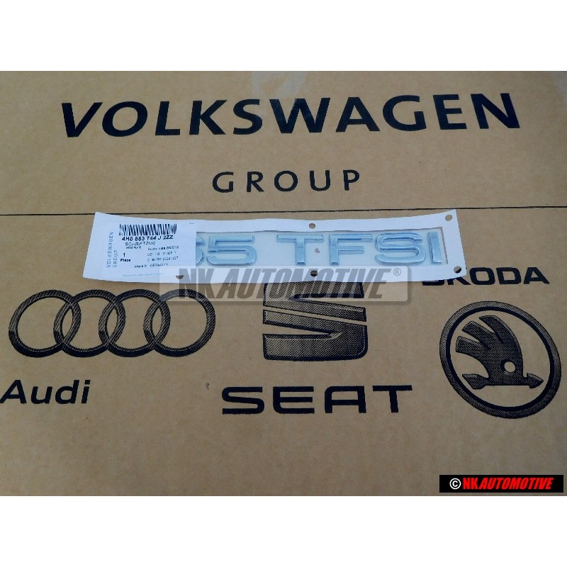 Audi Original 65 TFSI Hinten Schriftzug Emblem Logo Chrom - 4H0853744J 2ZZ