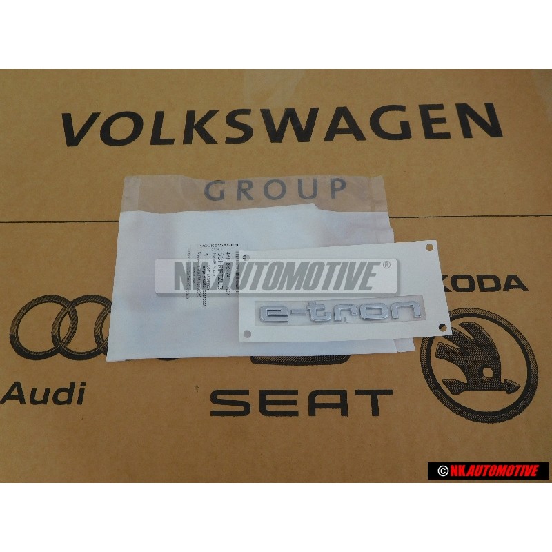 Audi Original E-TRON Hinten Schriftzug Emblem Logo Chrom - 4KE853741 3Q7