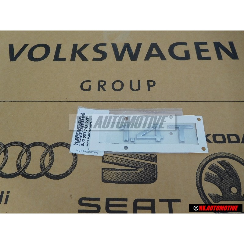 Audi Original 1.4T Hinten Schriftzug Emblem Logo Chrom - 8U0853743 2ZZ