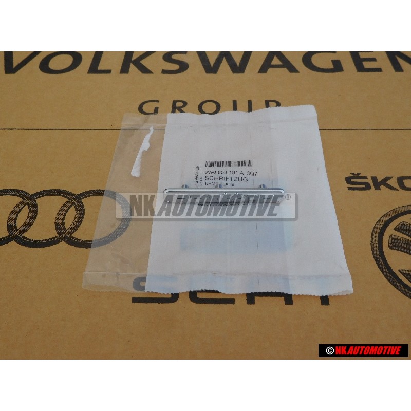 Audi Original QUATTRO Armaturenbrett Schriftzug Emblem Logo - 8W0853191A 3Q7
