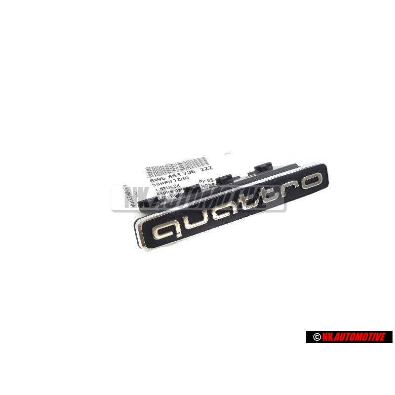 Audi Original QUATTRO Vorne Kühlergrill Emblem Schriftzug - 8W6853736 2ZZ