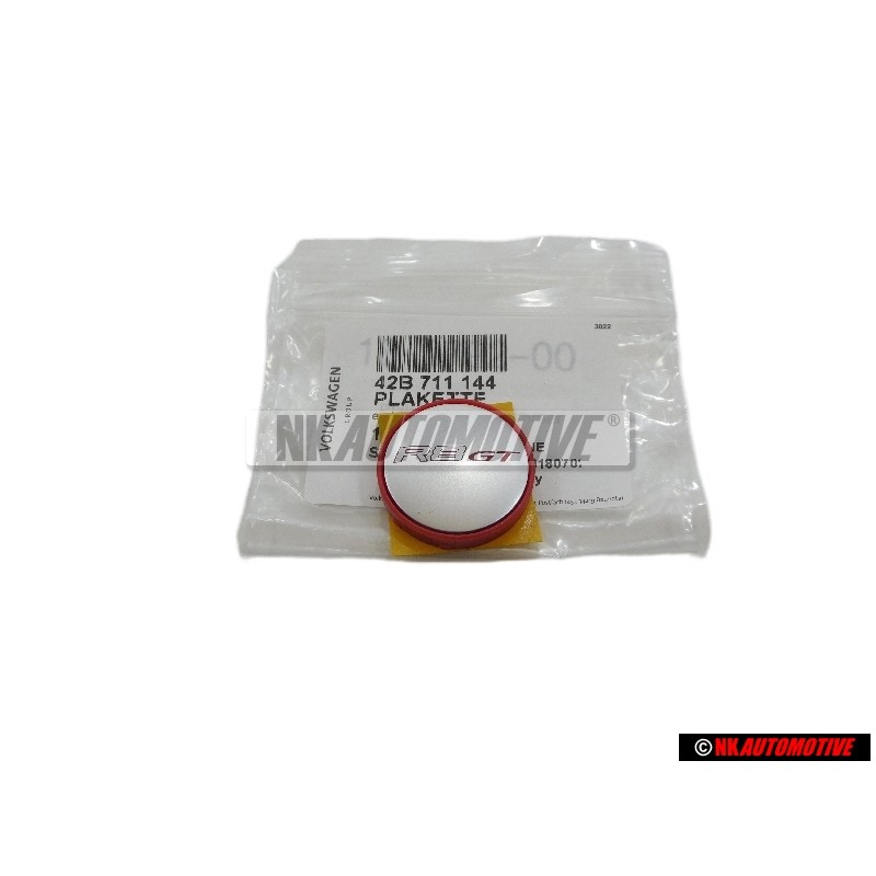 Audi Original R8 GT Schaltknauf Schalthebel Emblem Plakette - 42B711144