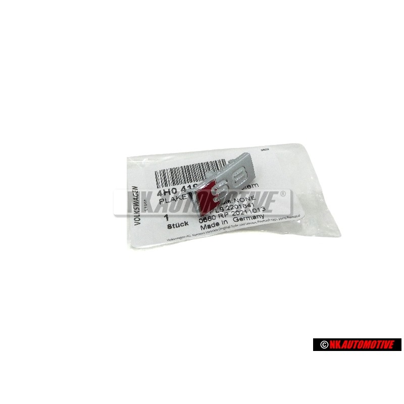 Audi Original S8 Plakette Schriftzug Emblem Logo für Lenkrad - 4H0419685