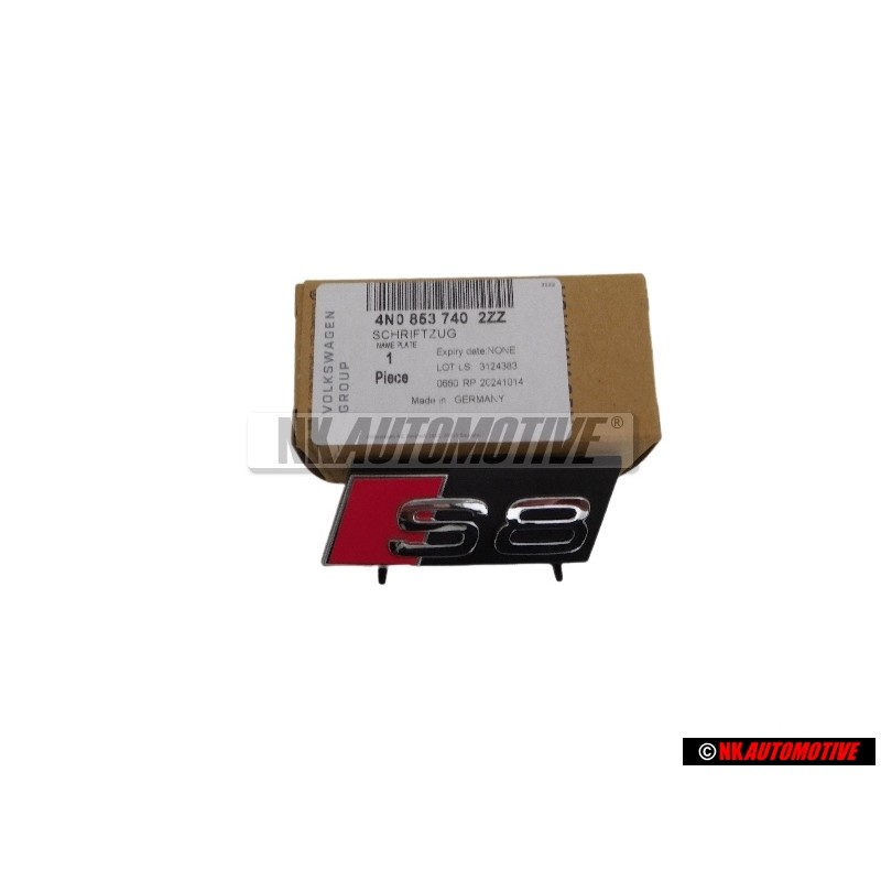 Audi Original S8 Vorne Kühlergrill Emblem Schriftzug - 4N0853740 2ZZ