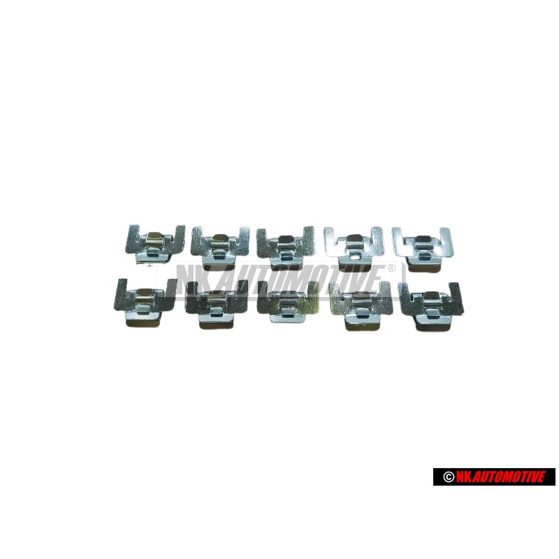 10x VW Original Klammer Fensterführung Schachtleiste Golf 1 - 171837485