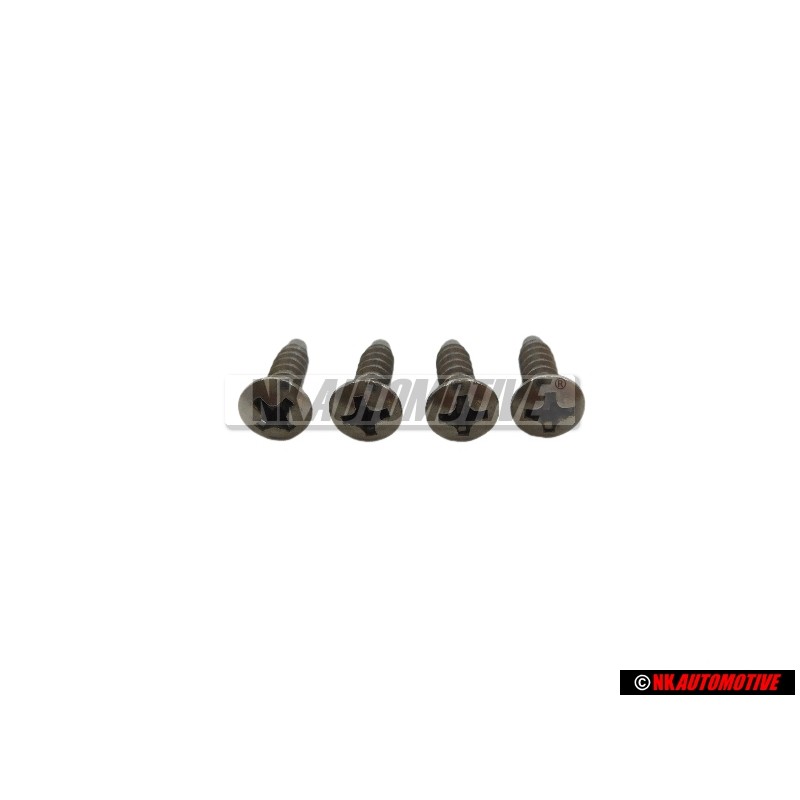 4x VW Original Linsensenkblechschraube - N 0140909