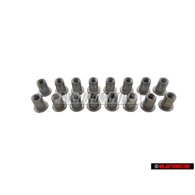 16x VW Original Blindnietmutter - N 90786801