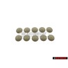 10x VW Original Kappe Beigegrau - 211867169 7UK