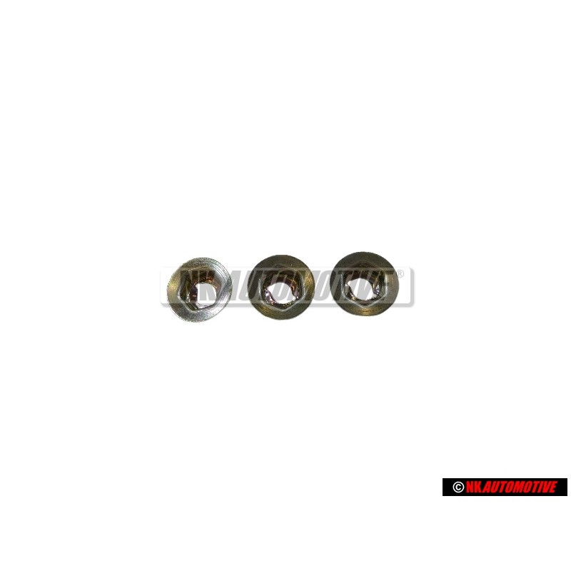 3x VW Original Mutter Laderaumabdeckung Ablage Lautsprecher B Halter - N 0386011 3x VW Original Mutter Laderaumabdeckung Ablage Lautsprecher B Halter - N 0386011