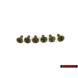 6x VW Original Linsenblechschraube - N 90098101