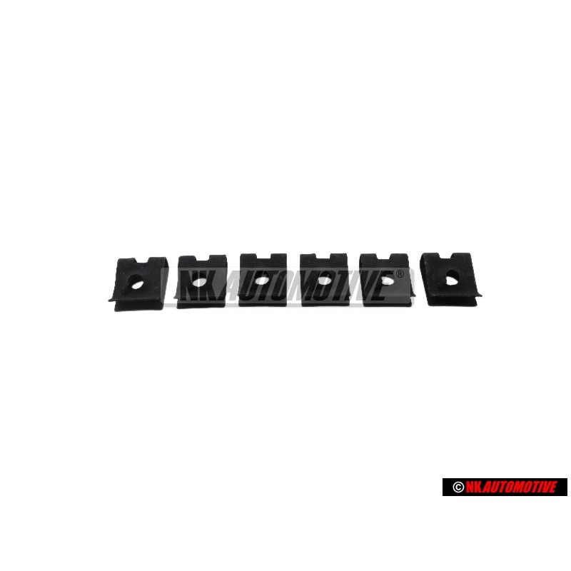 6x VW Original Schnappmutter - N 90170801