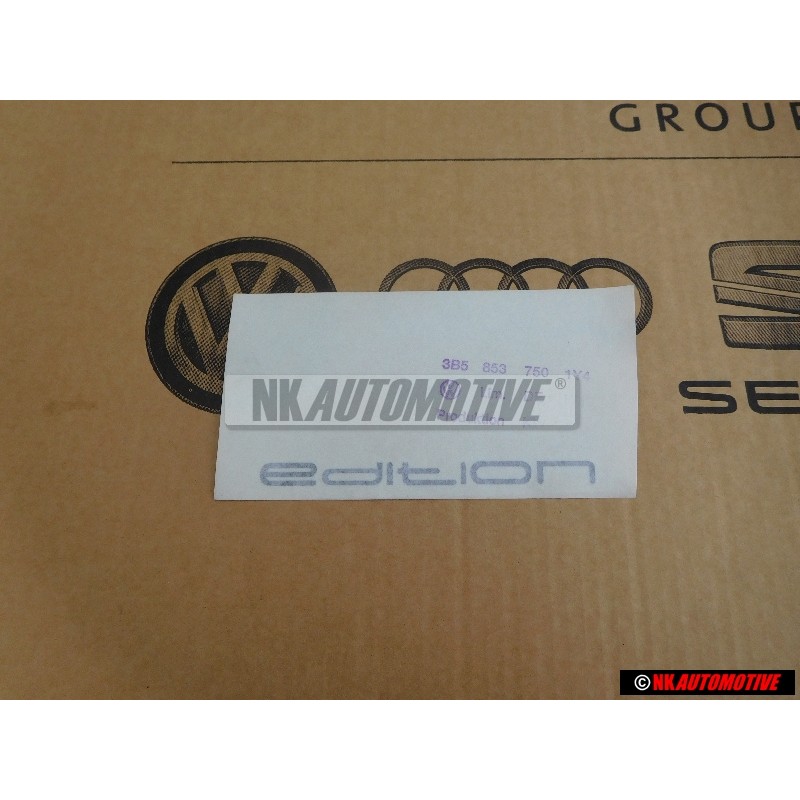 VW Original EDITION Hinten Schriftzug Emblem Logo Silber - 3B5853750 1Y4