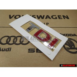 VW Original TDI Hinten Schriftzug Emblem Logo Chrom Rot Golf 4 - 3B0853675ACGQF