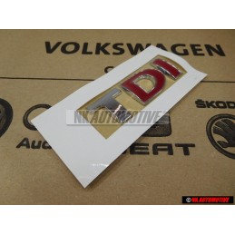 VW Original TDI Hinten Schriftzug Emblem Logo Chrom Rot Golf 4 - 3B0853675ACGQF