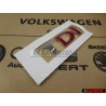 VW Original TDI Hinten Schriftzug Emblem Logo Chrom Rot Golf 4 - 3B0853675ACGQF