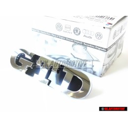 VW Original GTD Vorne Kühlergrill Emblem Schriftzug Chrom - 5K0853679 739