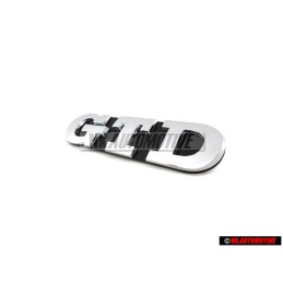 VW Original GTD Vorne Kühlergrill Emblem Schriftzug Chrom - 5K0853679 739