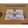 2x VW Classic Parts Schriftzug Emblem - 155853687G L16