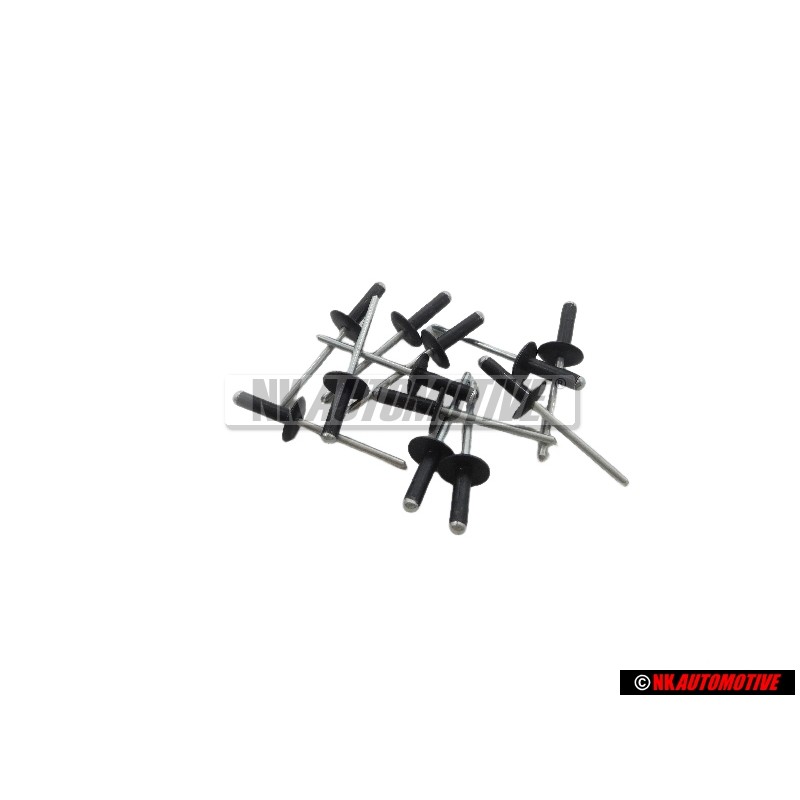 12x VW Original Blindniet Popnieten 14mm - N 90634901