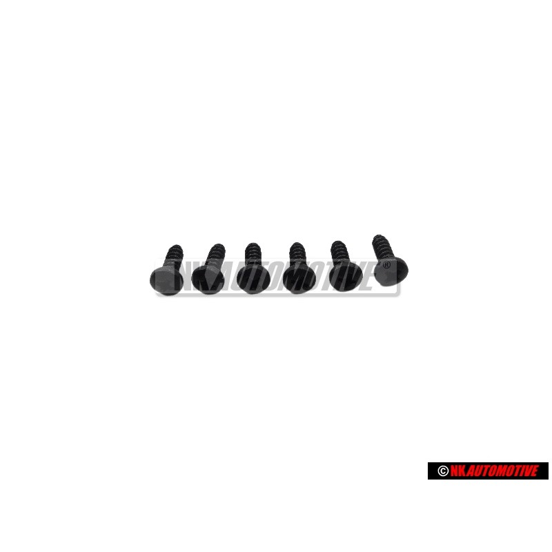 6x VW Original Schraube - N 01396626