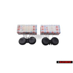 2x VW Original Signalhorntaste Satinschwarz - 171419657 01C