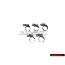 5x VW Original Schlauchschelle - N 0245281