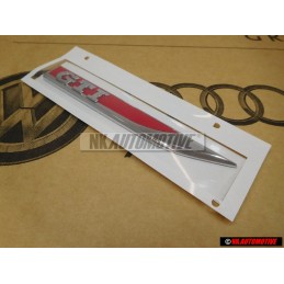 VW Original GTI Seite Schriftzug Emblem Logo Chrom Rot - 5G0853688ATJZQ