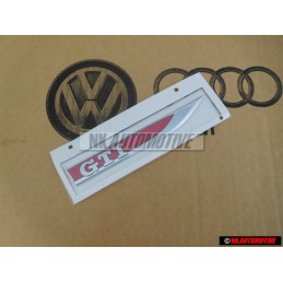 VW Original GTI Seite Schriftzug Emblem Logo Chrom Rot - 5G0853688ATJZQ